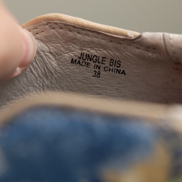 ASH DESIGNER Womens Sz 38 (7.5) Jungle Graffiti Platform Slip-On Sneakers Artsy - Picture 6 of 8